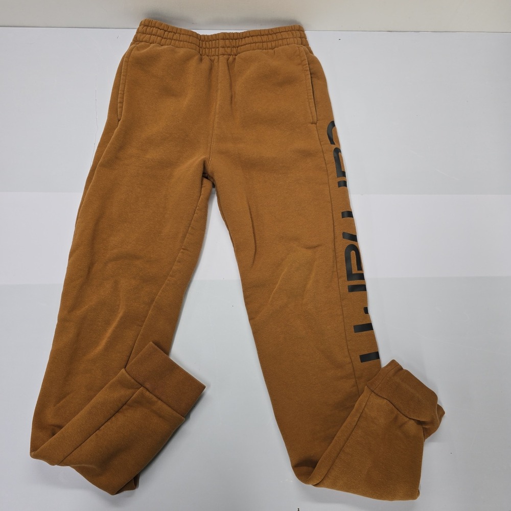 Carhartt Kids Boys Brown Logo Graphic Fleece Jogger Sweatpants Size L 14-16